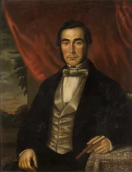 Porträt eines Mannes mit einem Buch